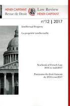 Couverture du livre « Henri capitant - revue de droit n 12 2017 » de  aux éditions Lextenso