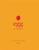 Couverture du livre « Egg on the menu » de Luc Hoornaert et Kris Vlegels aux éditions Lannoo