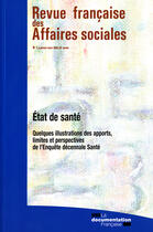 Couverture du livre « Etat de sante (n 1 janvier-mars 2008) - quelques illustrations des apports » de  aux éditions Documentation Francaise