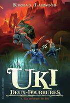 Couverture du livre « Uki deux fourrures Tome 1 : La créature de feu » de Kieran Larwood aux éditions Gallimard-jeunesse