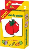Couverture du livre « Les fruits et legumes - jeu de paires - cartes duo » de Milkids/Gregoire aux éditions Milkids