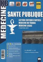 Couverture du livre « MEDECINE KB ; santé publique (2e édition) » de A. Jolivet aux éditions Vernazobres Grego