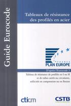 Couverture du livre « Tableaux de résistance des profiles en acier d'apres l'eurocode 3 » de Cticm aux éditions Cstb