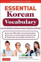 Couverture du livre « Essential korean vocabulary /anglais » de  aux éditions Tuttle
