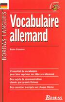 Couverture du livre « Vocabulaire allemand » de Bruno Cazauran aux éditions Bordas