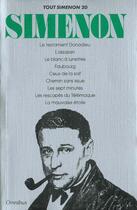 Couverture du livre « Tout Simenon T.20 » de Georges Simenon aux éditions Omnibus