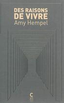 Couverture du livre « Des raisons de vivre » de Amy Hempel aux éditions Cambourakis