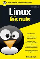Couverture du livre « Linux (10e édition) » de Richard Blum et Jean-Pierre Cano aux éditions First Interactive