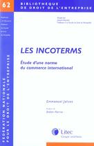 Couverture du livre « Les incoterms » de Ferrier/Jolivet aux éditions Lexisnexis