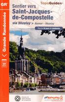 Couverture du livre « Sentier vers Saint-Jacques-de-Compostelle ; via Vézelay > Namur - Vézelay » de  aux éditions Ffrp