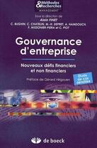 Couverture du livre « Gouvernance d'entreprise ; nouveaux défis financiers et non financiers » de Finet/Hirigoyen aux éditions De Boeck Superieur