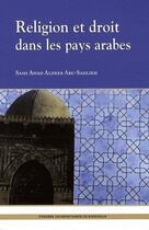 Couverture du livre « Religion et droit dans les pays arabes » de Sami Awad Aldeeb Abu-Sahlieh aux éditions Pu De Bordeaux
