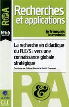 Couverture du livre « Recherche et application numero 66 » de  aux éditions Cle International