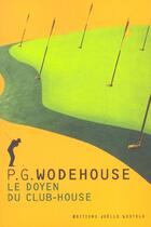 Couverture du livre « Le doyen du club-house » de P. G. Wodehouse aux éditions Joelle Losfeld