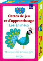 Couverture du livre « Cartes de jeu et d'apprentissage les animaux » de  aux éditions Le Ballon