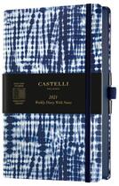 Couverture du livre « Agenda semainier grand format shibori jute » de Castelli aux éditions Castelli Milano