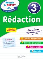 Couverture du livre « Reussir au college - redaction 3e » de Morgan Senan aux éditions Hachette Education