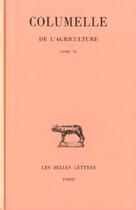 Couverture du livre « De l'agriculture, L9 » de Columelle aux éditions Belles Lettres