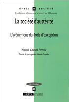 Couverture du livre « DROIT & SOCIETE ; la société d'austérité » de  aux éditions Lgdj
