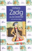 Couverture du livre « Zadig ou la destinee - suivi de micromegas » de Voltaire aux éditions J'ai Lu