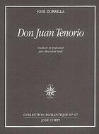 Couverture du livre « Don juan tenorio » de Jose Zorilla aux éditions Corti