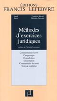 Couverture du livre « Methodes d'exercices juridiques » de Sarah Bros aux éditions Lefebvre