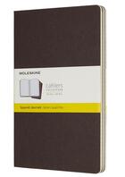 Couverture du livre « Cahier quadrillé grand format café ; set de 3 » de  aux éditions Moleskine