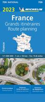 Couverture du livre « France grands itinéraires (édition 2023) » de Collectif Michelin aux éditions Michelin