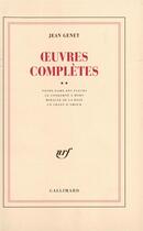 Couverture du livre « Oeuvres completes - vol03 » de Jean Genet aux éditions Gallimard