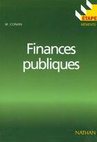 Couverture du livre « Finances publiques » de Matthieu Conan aux éditions Nathan