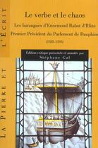 Couverture du livre « La Pierre Et L'Ecrit » de Gal aux éditions Pu De Grenoble