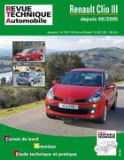 Couverture du livre « RTA b702.5 Renault Clio III 1,4v 16v+1.5DCI 85/105 » de Etai aux éditions Etai