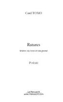 Couverture du livre « Ratures » de Ying Yang aux éditions Editions Le Manuscrit