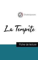 Couverture du livre « La tempête de Shakespeare (fiche de lecture et analyse complète de l'oeuvre) » de William Shakespeare aux éditions Comprendre La Litterature