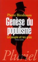 Couverture du livre « Genèse du populisme ; le peuple et les gros » de Birnbaum-P aux éditions Pluriel