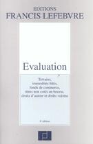 Couverture du livre « Evaluation (4e édition) » de  aux éditions Lefebvre