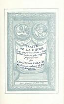 Couverture du livre « Traité de la chimie » de C Glaser aux éditions Gutemberg