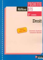 Couverture du livre « Droit bts 2 pochette reflexe eleve 2005 » de Audouin/Garnier aux éditions Nathan