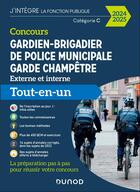 Couverture du livre « Concours gardien-brigadier de police municipale - garde champetre - 2023-2024 - tout-en-un » de Richard/Charmont aux éditions Dunod