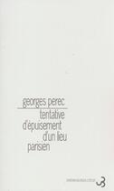 Couverture du livre « Tentative d'epuisement d'un lieu parisien » de Georges Perec aux éditions Christian Bourgois