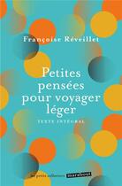 Couverture du livre « Petites pensées pour voyager léger » de Francoise Reveillet aux éditions Marabout