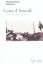 Couverture du livre « Ceux d'Arasolé » de Francesco Masala aux éditions Zulma