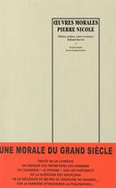 Couverture du livre « Oeuvres morales » de Pierre Nicole aux éditions Manucius
