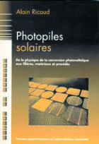 Couverture du livre « Photopiles solaires » de Ricaud aux éditions Ppur