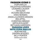 Couverture du livre « Fashion icons : fashion lives with fern mallis » de Fern Mallis aux éditions Rizzoli