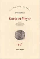 Couverture du livre « Goetz et Meyer » de David Albahari aux éditions Gallimard