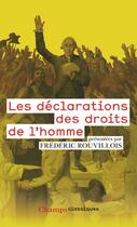 Couverture du livre « Les déclarations des droits de l'homme » de Frederic Rouvillois aux éditions Flammarion