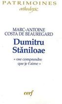 Couverture du livre « Dumitru Staniloae » de Costa De Beauregard aux éditions Cerf