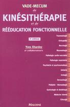 Couverture du livre « Vademecum de kinesitherapie 5eme edition » de Xhardez aux éditions Maloine