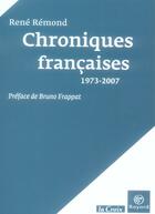 Couverture du livre « Dernière leçon politique ; hommage de Bruno Frappat » de Rene Remond aux éditions Bayard